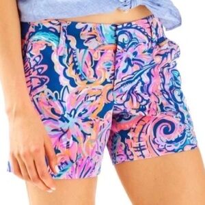 Lilly Pulitzer Callan Short 5” - Blue Current Drop Me A Lime